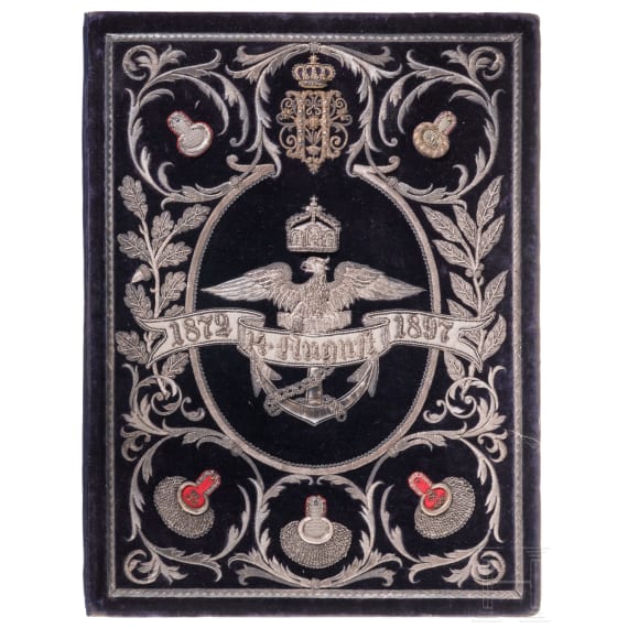 A magnificent document case belonging to the Imperial Navy, dated 1897