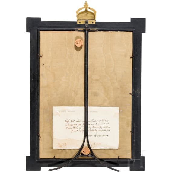 Captain Walter Forstmann - Kaiser Wilhelm II - Gift frame with signed portrait photograph