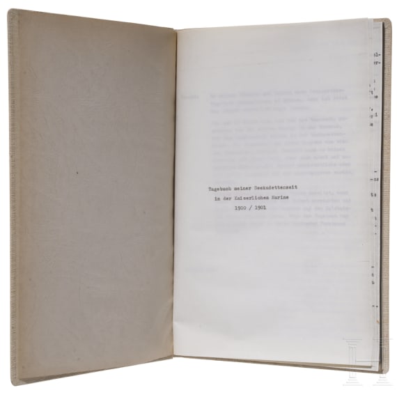 Kapit&auml;n z.S. Walter Forstmann - (tr.) &ldquo;Diary of My Time as a Naval Cadet in the Imperial Navy, 1900&ndash;1901&rdquo;