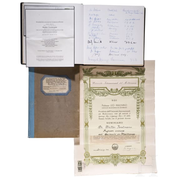 Captain Walter Forstmann - Dissertation and Guestbook