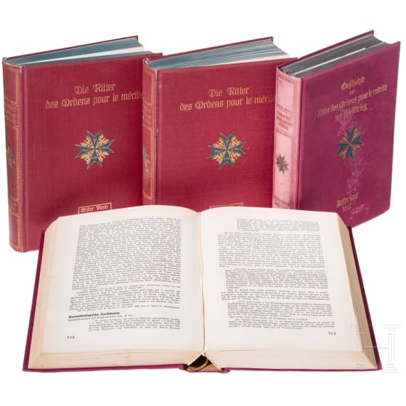 Walter Forstmann - &ldquo;The Knights of the Order of Pour le M&eacute;rite&rdquo; and &ldquo;History of the Knights of the Order of Pour le M&eacute;rite in World War I&rdquo; from his personal library