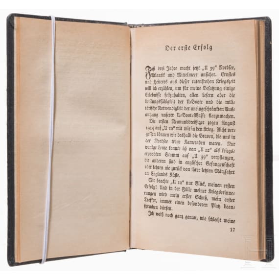 Captain Walter Forstmann - &ldquo;U39 on the Hunt in the Mediterranean&rdquo; from his personal library