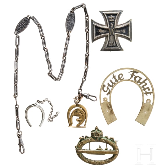 Lieutenant Commander Franz Gr&uuml;nert, commander of U-30 and U-60 &ndash; His personal Submarine Warfare Badge and EK 1