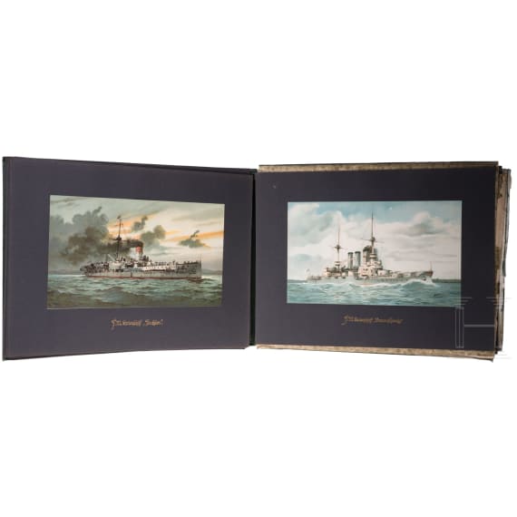 Two copies of the picture folder &ldquo;Deutschland zur See&rdquo;
