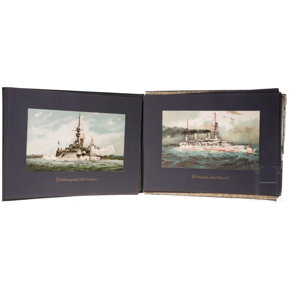 Two copies of the picture folder &ldquo;Deutschland zur See&rdquo;