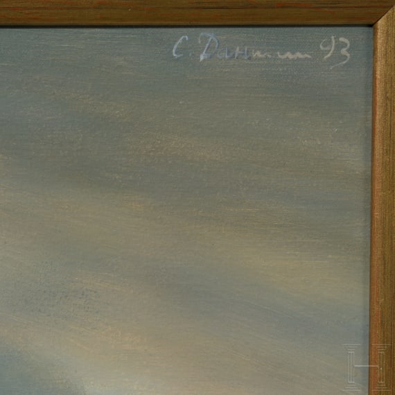Portraitgem&auml;lde des Fregattenkapit&auml;ns und F&uuml;hrers der Marine-Luftschiffe Peter Strasser