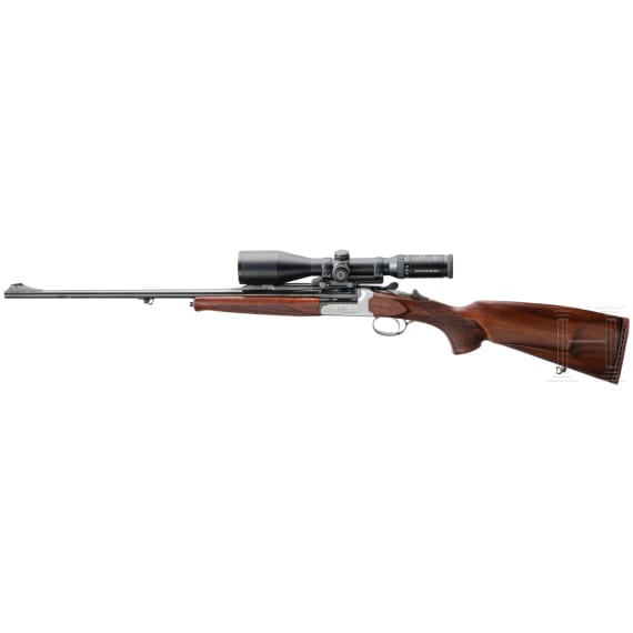 A single-shot rifle Sabatti with Schmidt & Bender scope