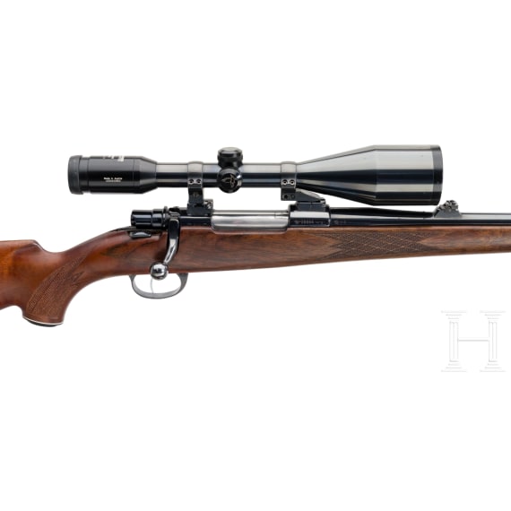 A Zastava repeating rifle with Swarovski scope