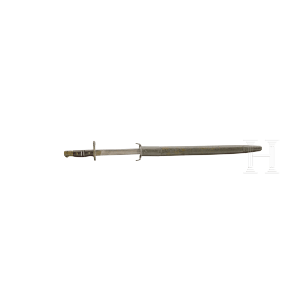 A Norinco 97 pump-action shotgun (replica of Winchester Mod. 1897), with bayonet