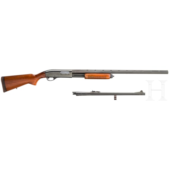 A Remington Mod. 870 Wingmaster, with conversion barrel