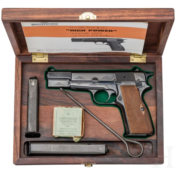 An FN Mod. High Power "Vigilante", engraved, in case