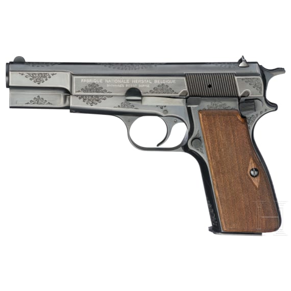 An FN Mod. High Power "Vigilante", engraved, in case
