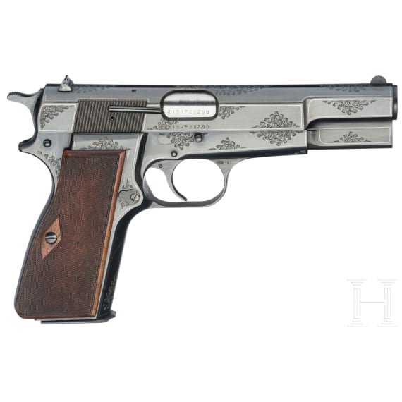 An FN Mod. High Power "Vigilante", engraved, in case