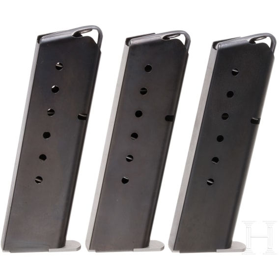 Three magazines for a Korriphila HSP 701 in .45ACP