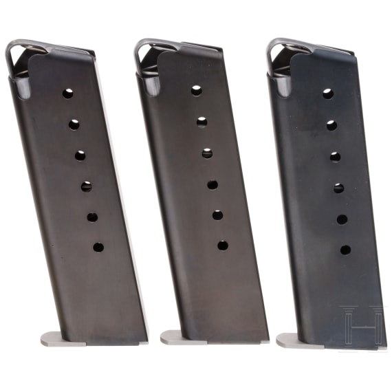 Three magazines for a Korriphila HSP 701 in .45ACP