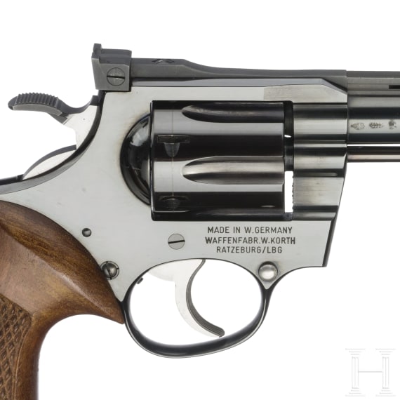 A Korth Series 22 Target Revolver