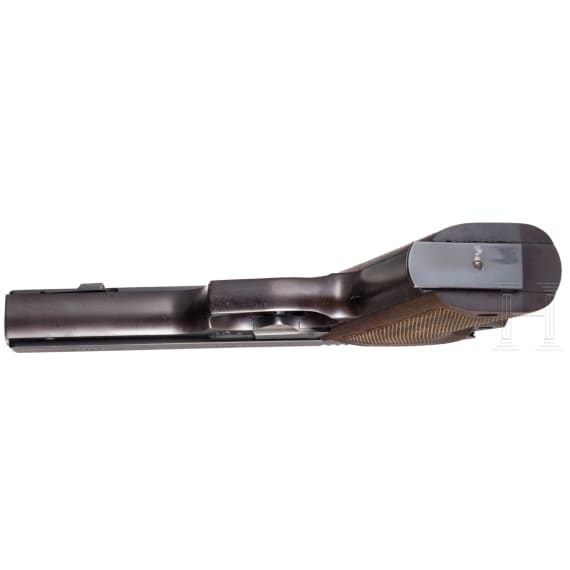A Korth pistol, SN P096, in box