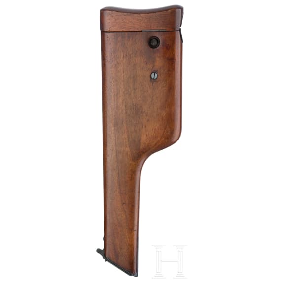 Mauser Mod. C 96 "Conehammer", mit Anschlagkasten, aus dem Besitz des legend&auml;ren Arch&auml;ologen Robert Koldewey