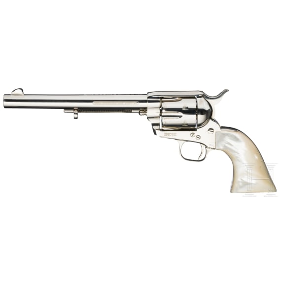 A Colt SAA Frontier Six Shooter Peacemaker Centennial, in leather case