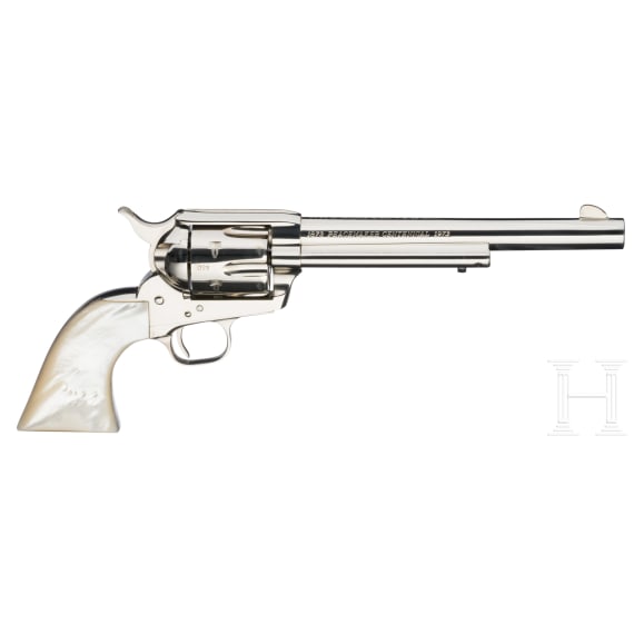 A Colt SAA Frontier Six Shooter Peacemaker Centennial, in leather case