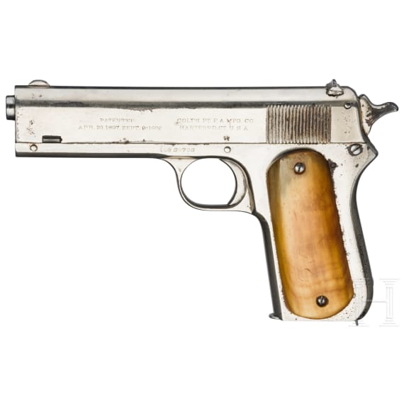 A Colt Mod. 1903 Pocket Hammer, nickel-plated, ca. 1909