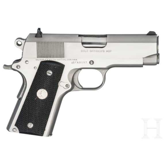 A Colt MK IV / Series 80 Officer's ACP, stainless, in box
