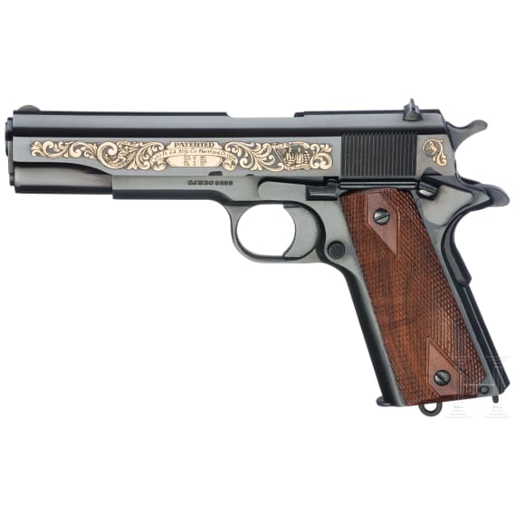 A Colt Mod. 1911 Anniversary Model 1911 - 1981, in case