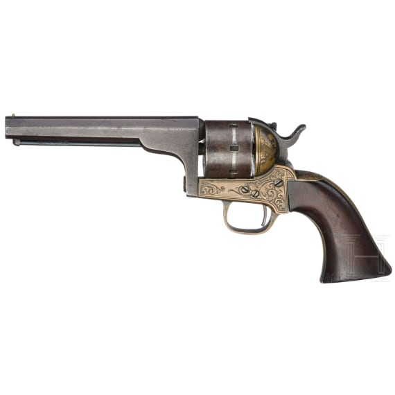 An experimental revolver, Moore's Pat. Fire Arms Co. (for Smith & Wesson)