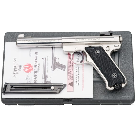 A Ruger Mod. Mark II Target, Stainless, in box