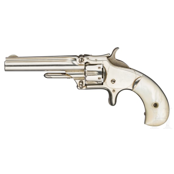 A Smith & Wesson Mod. No. 1, 3rd Issue, nickel-plated