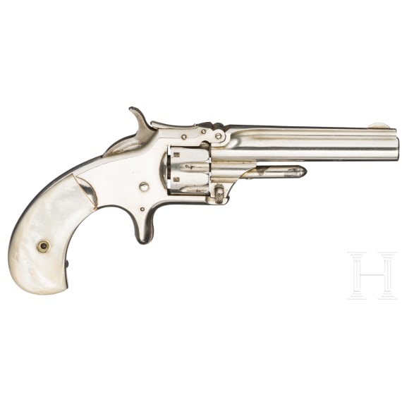 A Smith & Wesson Mod. No. 1, 3rd Issue, nickel-plated