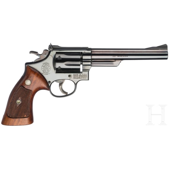 A Smith & Wesson Mod. 53, "The .22 Centerfire Magnum - The Jet", in cassette