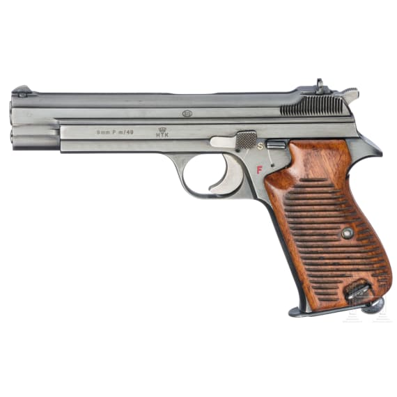 SIG m/49 4mmM20, im Karton, mit Wechsellauf 9 Para und Wechselsystem 7,65mmPara, im Karton