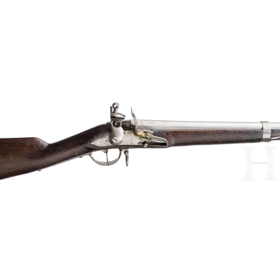 Steinschloss-Infanteriegewehr M 1777 an 9 mit Bajonett