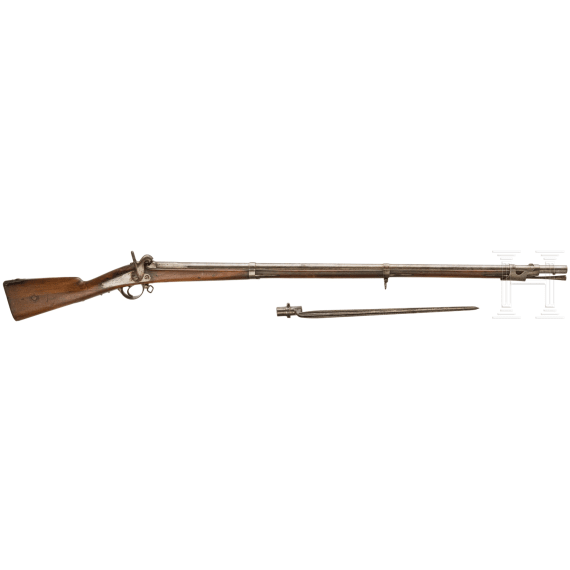 Perkussions-Grenadiergewehr Mod. 1854, Mutzig, mit Bajonett, 1856