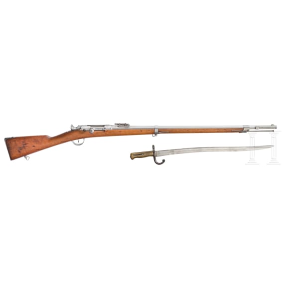 Chassepot-Infanteriegewehr M'le 1866, Chatellerault, mit Bajonett, 1872