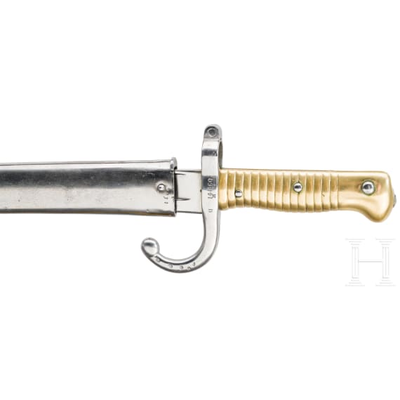 Chassepot-Infanteriegewehr M'le 1866, Tulle, datiert 1868, mit Bajonett