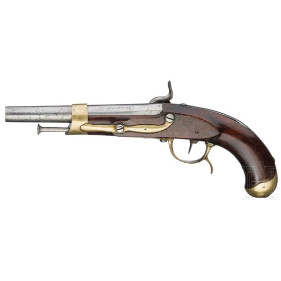 Aptierte Kavallerie-Perkussionspistole &auml;hnlich M an 13, Brescia, um 1810