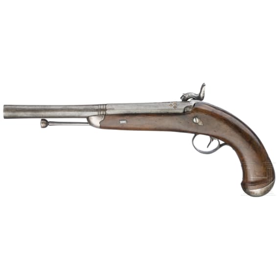 Ein Paar Offiziers-Perkussionspistolen, Neapel, um 1850