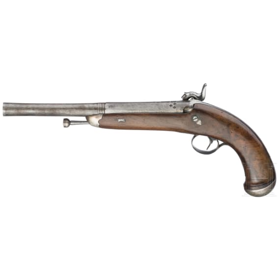 Ein Paar Offiziers-Perkussionspistolen, Neapel, um 1850