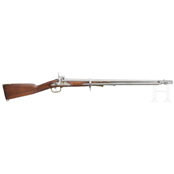Aptierter Mar&eacute;chauss&eacute;e-Perkussionskarabiner M 1825, mit umklappbarem Bajonett