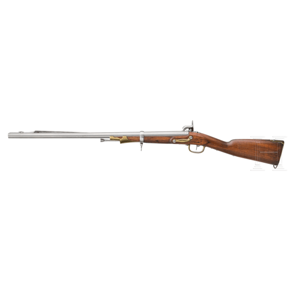 Aptierter Mar&eacute;chauss&eacute;e-Perkussionskarabiner M 1825, mit umklappbarem Bajonett