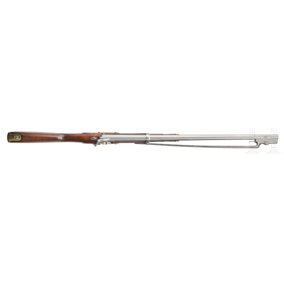 Aptierter Mar&eacute;chauss&eacute;e-Perkussionskarabiner M 1825, mit umklappbarem Bajonett