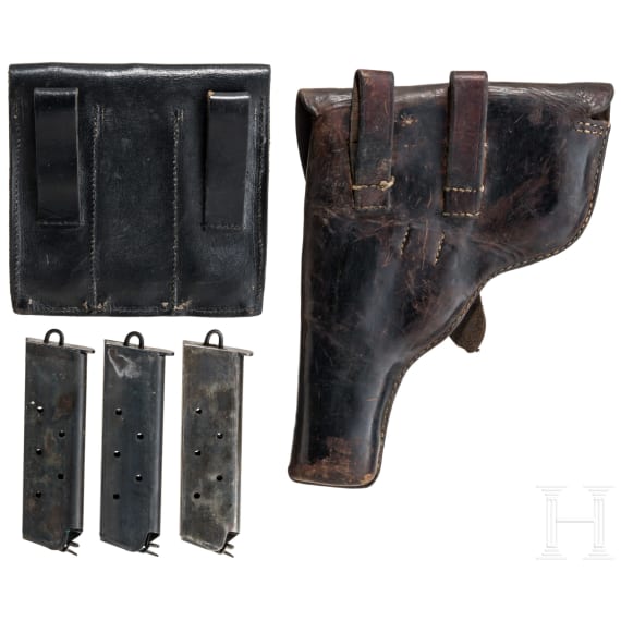 Kongsberg Pistolentasche und Magazintasche mit 3 Ersatzmagazinen