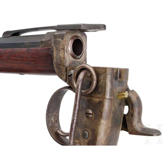A Smith percussion carbine, Mass. Arms Co. in Chicopee, ca. 1857