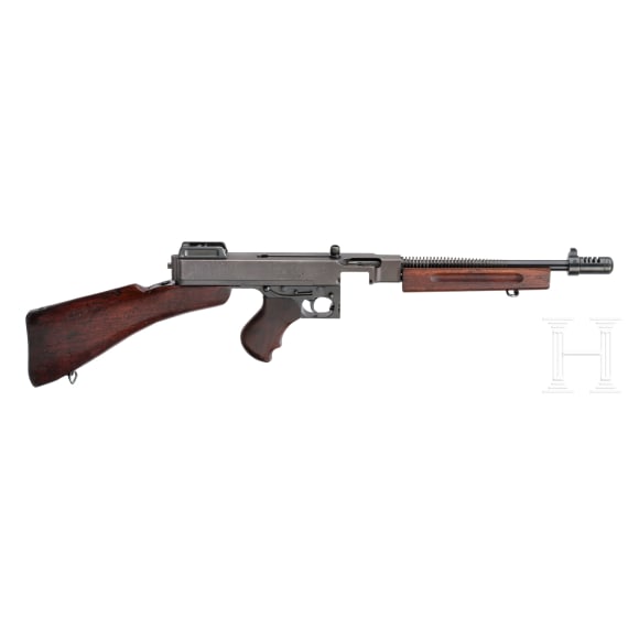 A Thompson Mod. 1928 A1 "Tommy Gun" (a Niederbauer conversion to semi-auto)