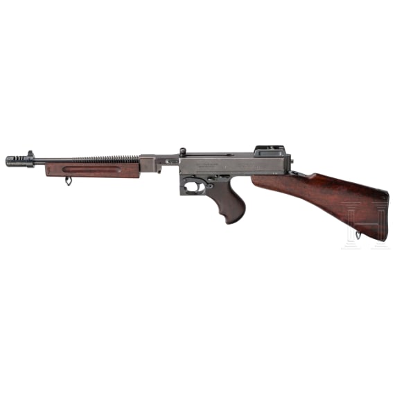 A Thompson Mod. 1928 A1 "Tommy Gun" (a Niederbauer conversion to semi-auto)
