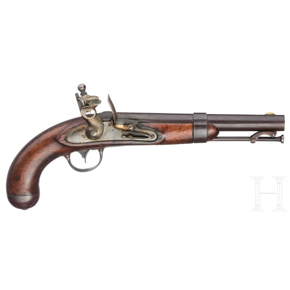 An M 1836 flintlock pistol