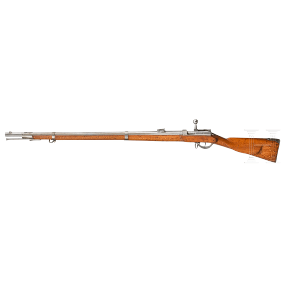 A needle-fire defense rifle &Ouml;/M with bayonet, Suhl, dated 1867