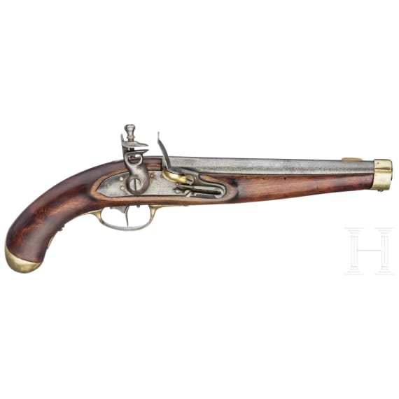 An M 1823 flintlock pistol